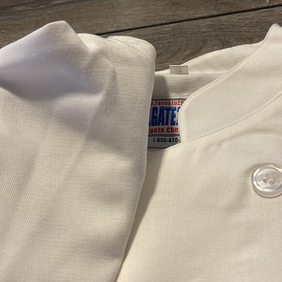 Tailgate 29 Chef White Tennessee Titans Chef Jacket Top Men's Size Medium - Picture 6 of 9